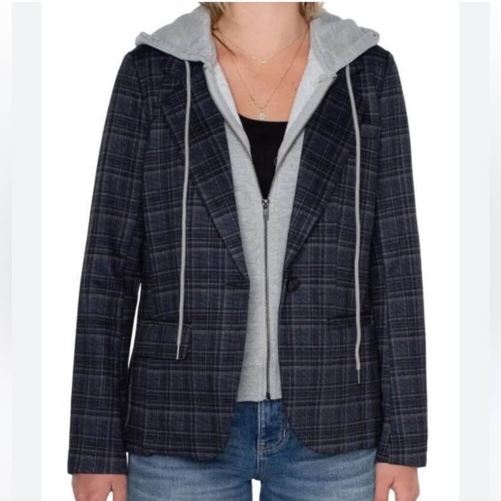 Liverpool boyfriend blazer with removable hood, size small